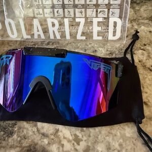 Wiley X Mirrored Blue Shield Sunglasses